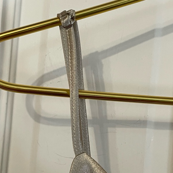 NWT Birdy Grey Catherine Dress. Shiny Satin - Neutral Champagne. Size Large. - Picture 7 of 11